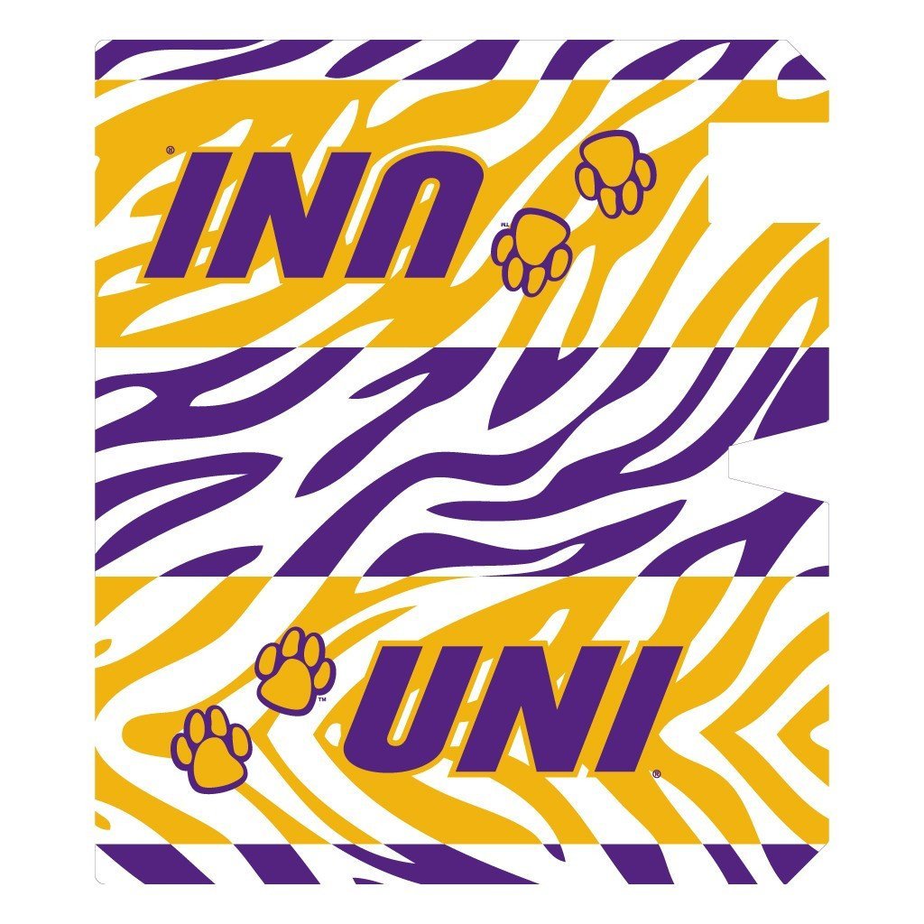 University of Northern Iowa Magnetic Mailbox Cover - Zebra Stripes