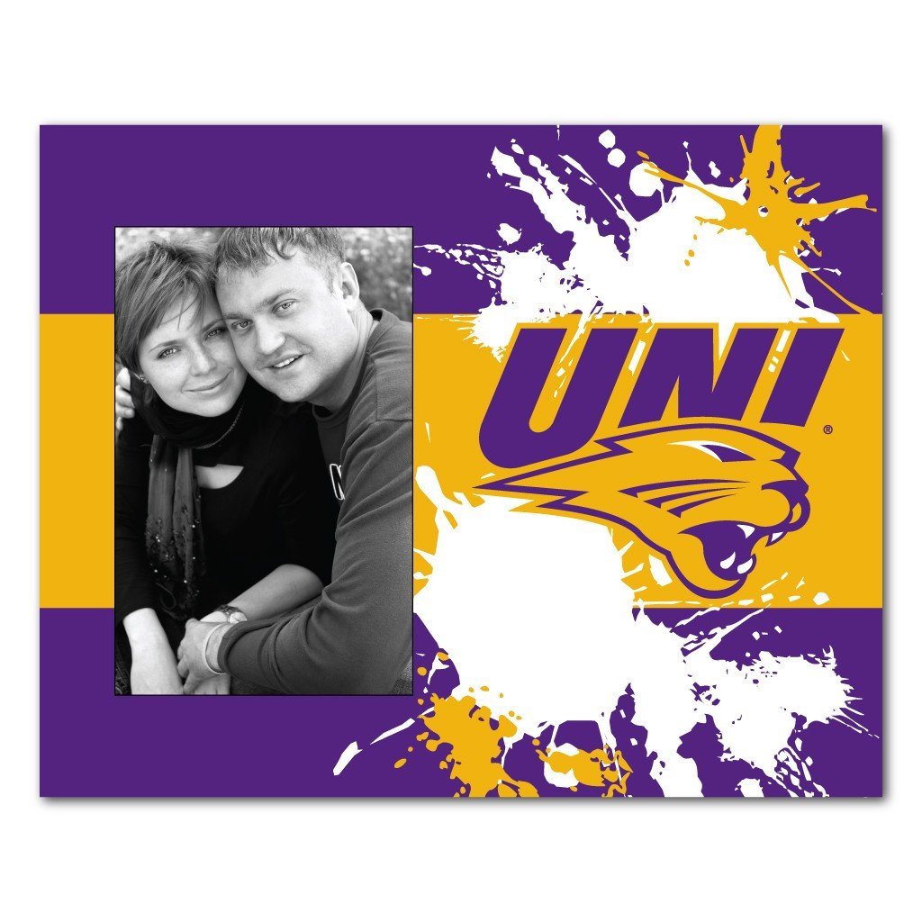 University of Northern Iowa Picture Frame - Paint Splatter Design
