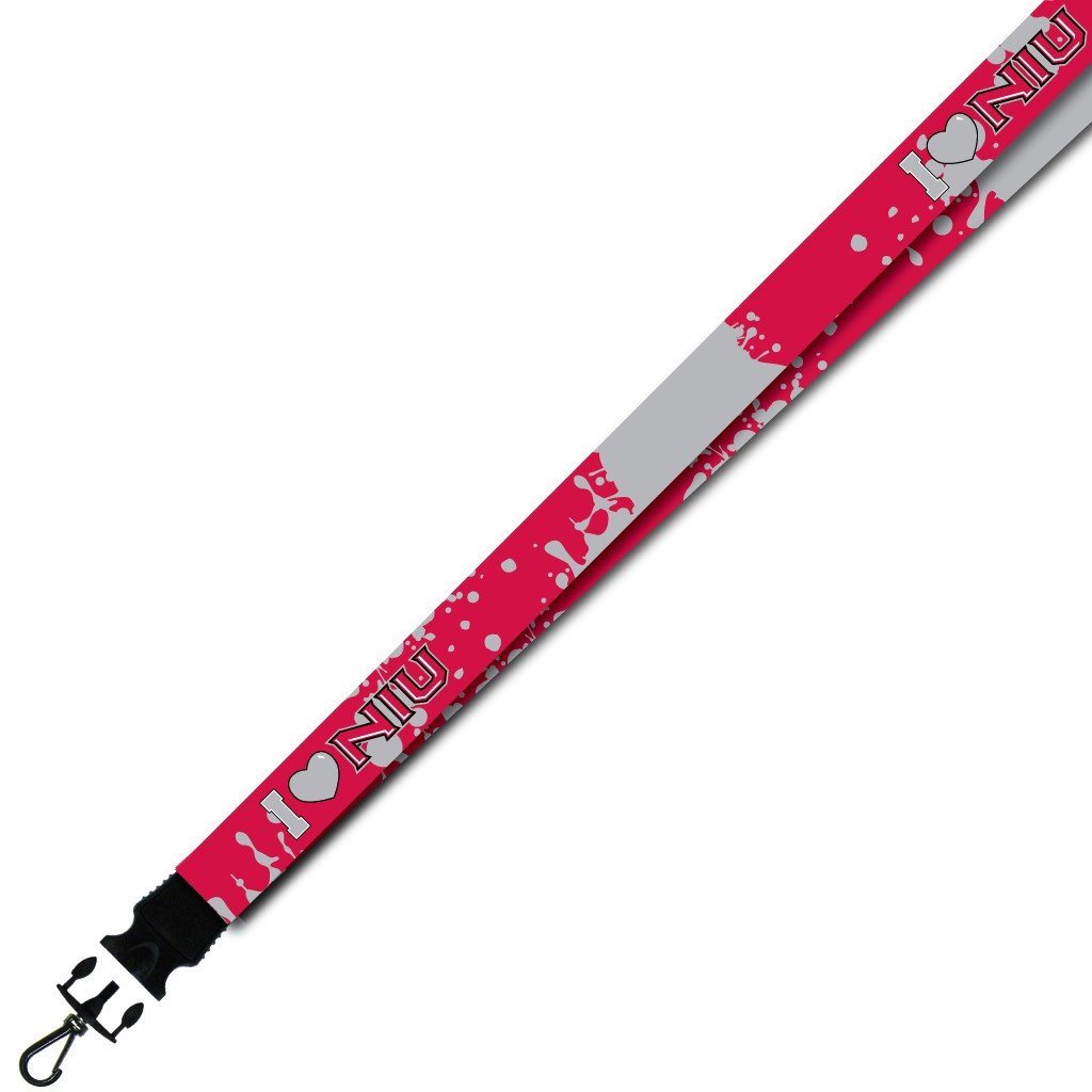 Northern Illinois University - Lanyard - Paint Splatter Design