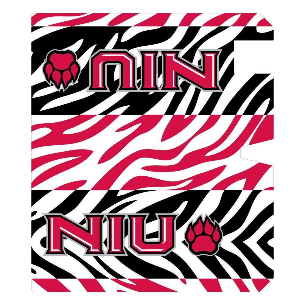 Northern Illinois University Magnetic Mailbox Cover - Zebra Print