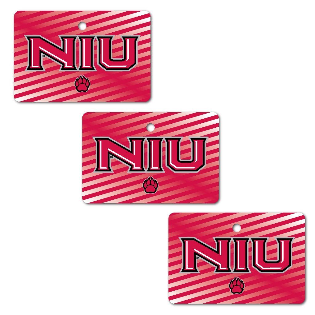 Northern Illinois University Ornament - Set of 3 Rectangle Shapes - FREE SHIPPING