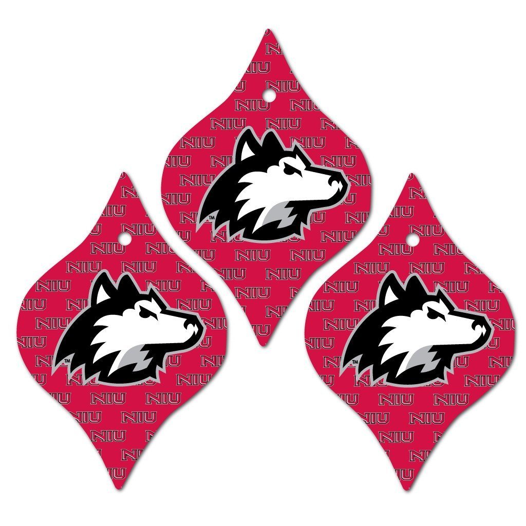 Northern Illinois University Ornament - Set of 3 Tapered Shapes - FREE SHIPPING