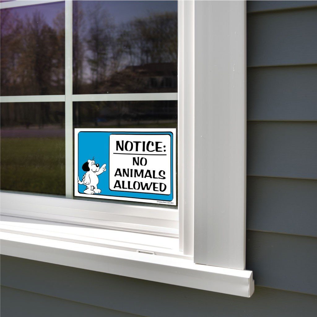 No Animals Allowed Sign or Sticker