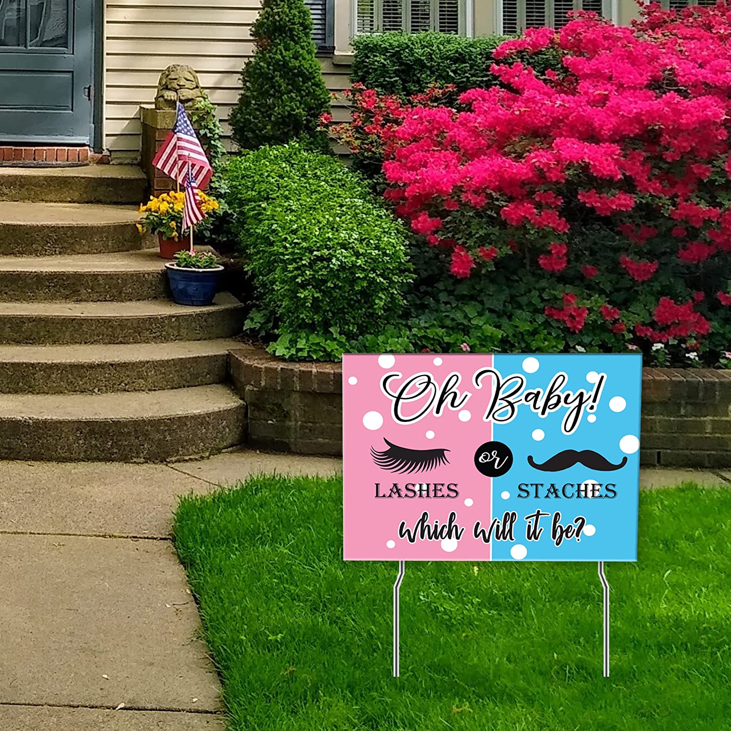 Oh Baby! Gender Reveal Yard Card VictoryStore –