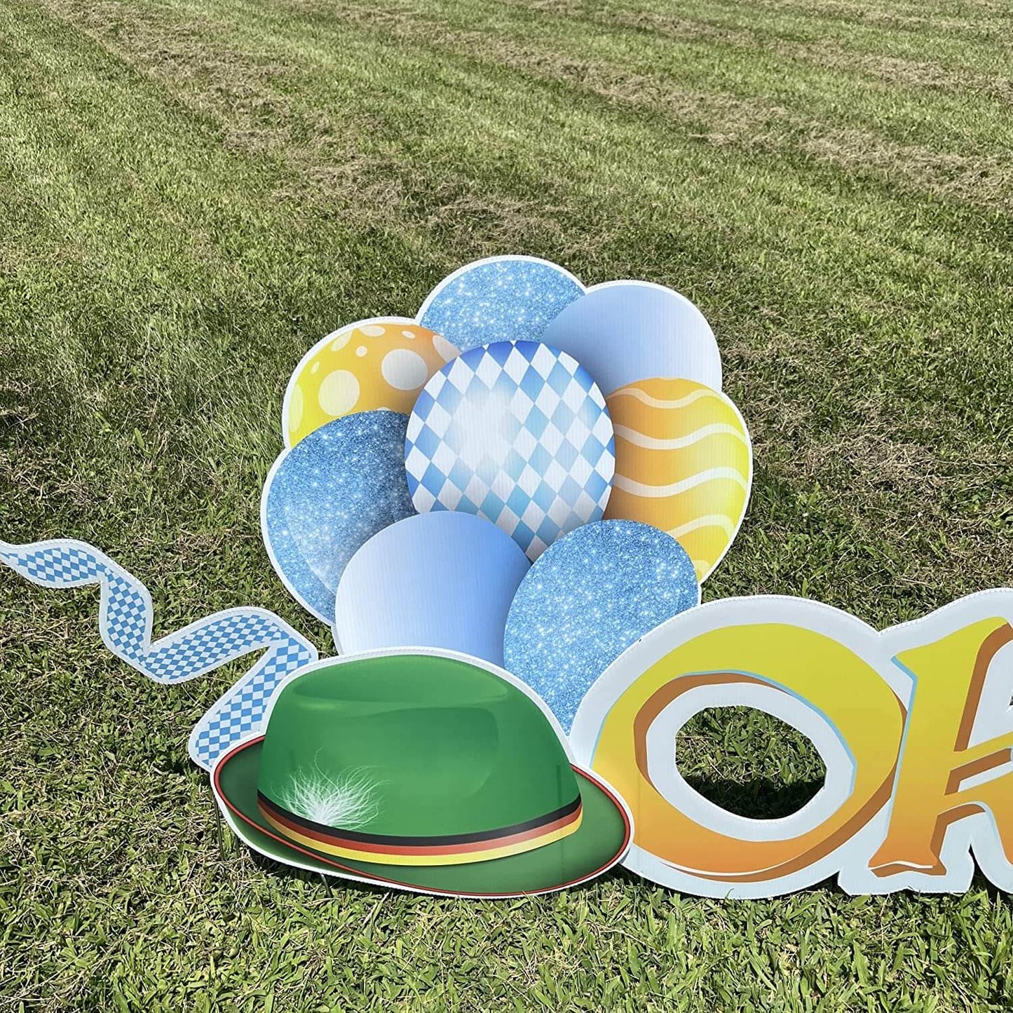 Oktoberfest Quick Set Yard Card 12 piece set