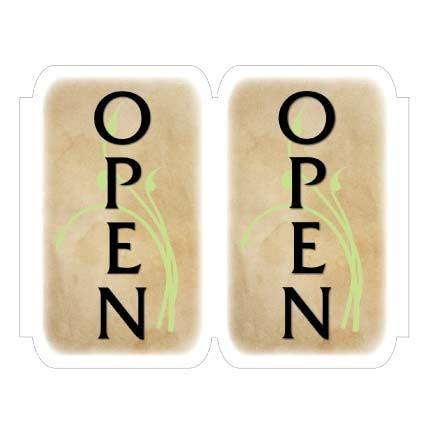Open 3D Window Sign Design 1