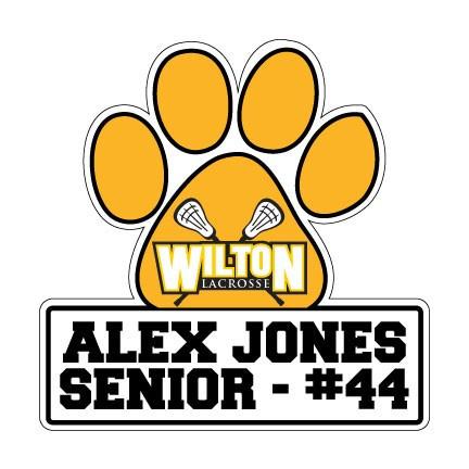 Paw with Rectangle Shaped Yard Sign 22" - Corrugated Plastic