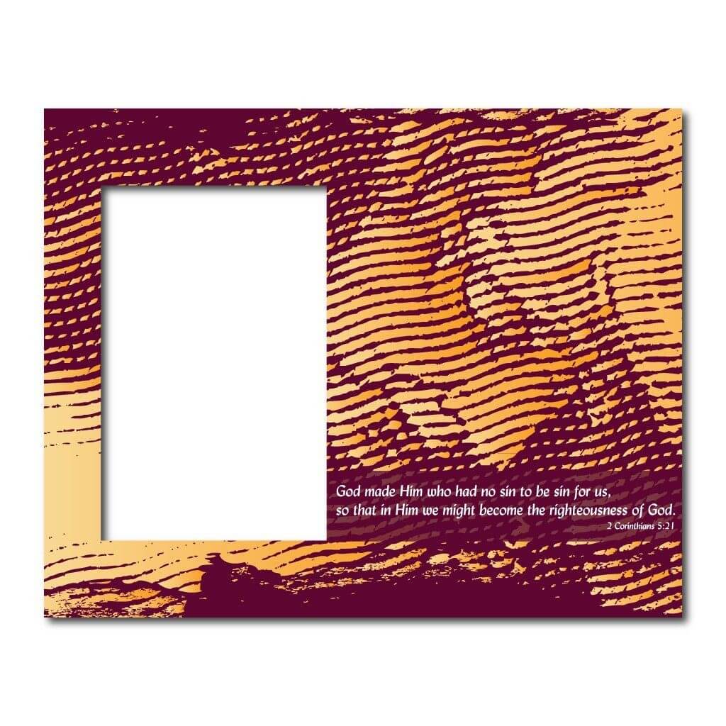 2 Corinthians 5:21 Decorative Picture Frame - Holds 4x6 Photo