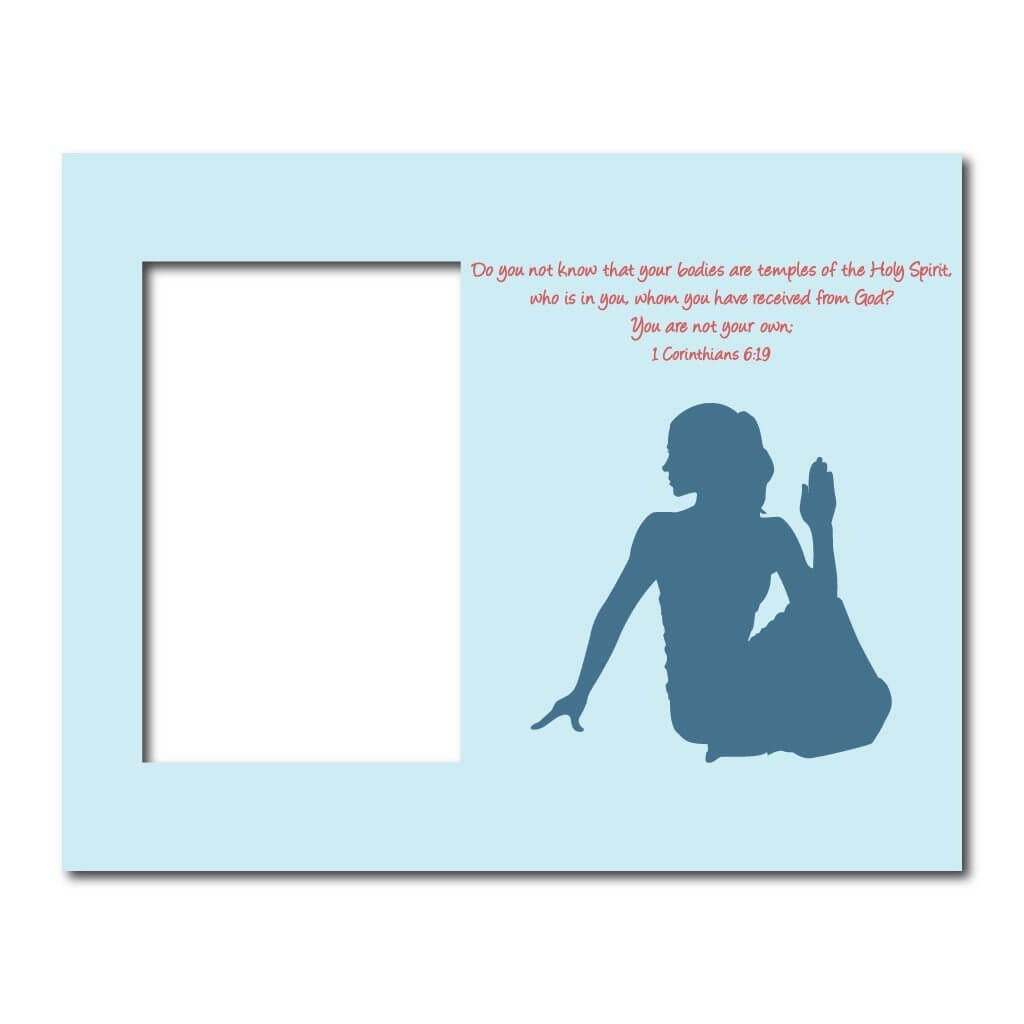 1 Corinthians 6:19 Decorative Picture Frame - Holds 4x6 Photo