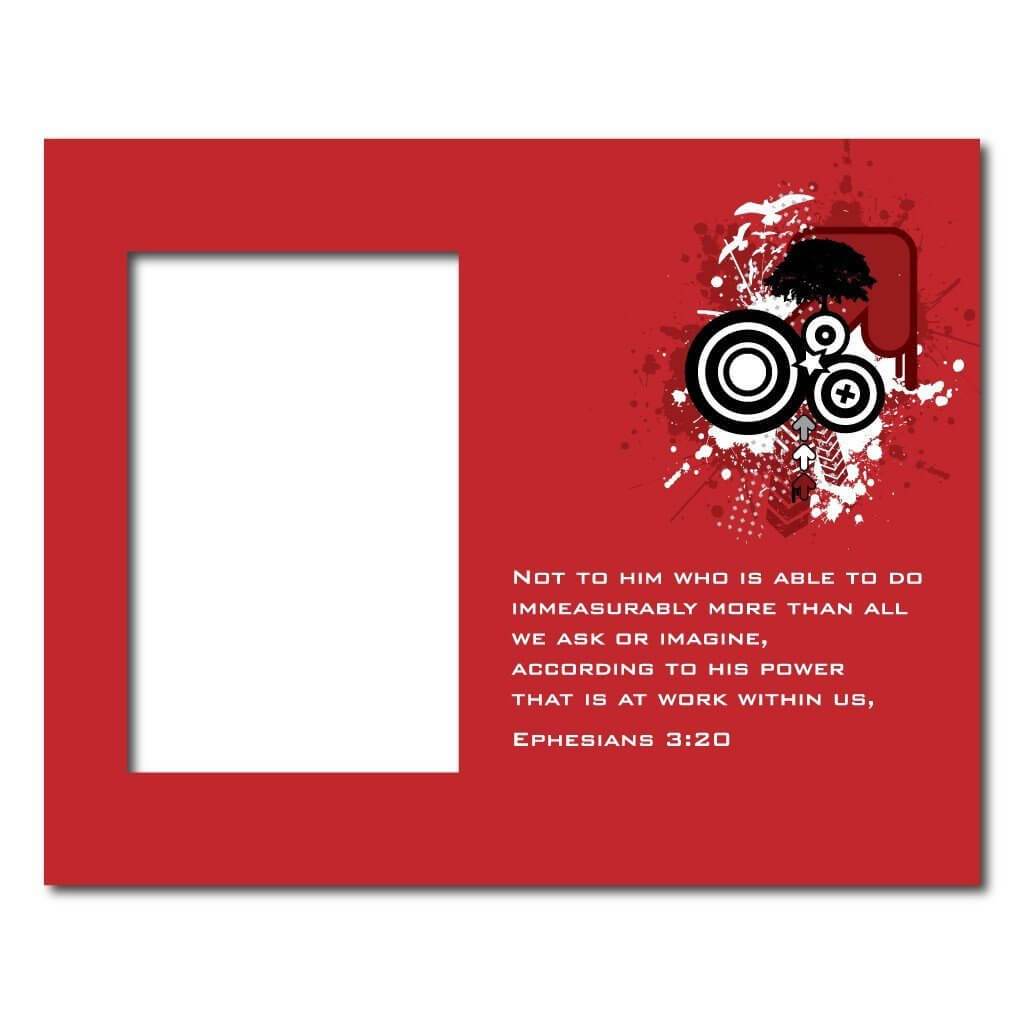 Ephesians 3:20 Decorative Picture Frame - Holds 4x6 Photo