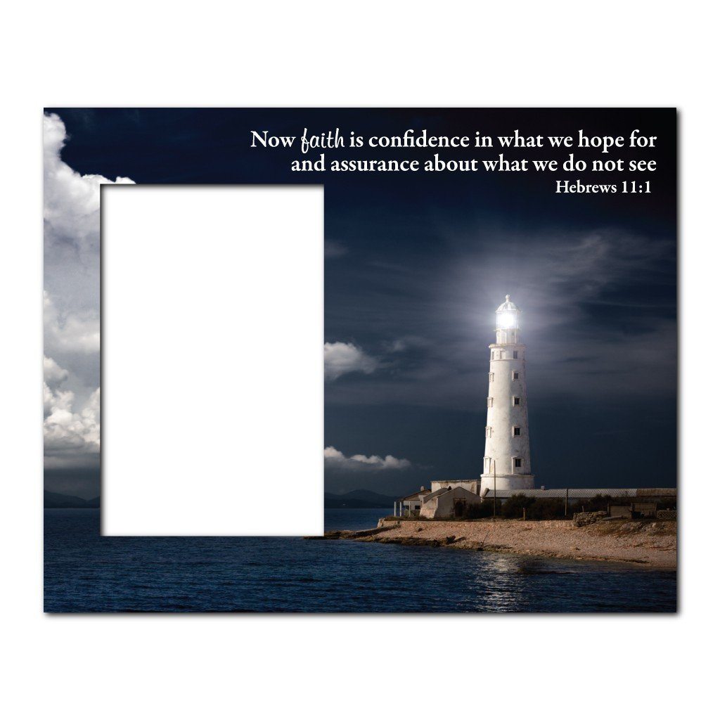 Hebrews 11:1 Decorative Picture Frame - Holds 4x6 Photo