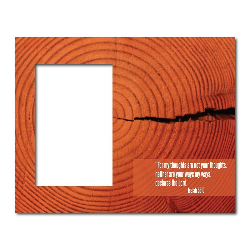 Isaiah 55:8 Decorative Picture Frame - Holds 4x6 Photo