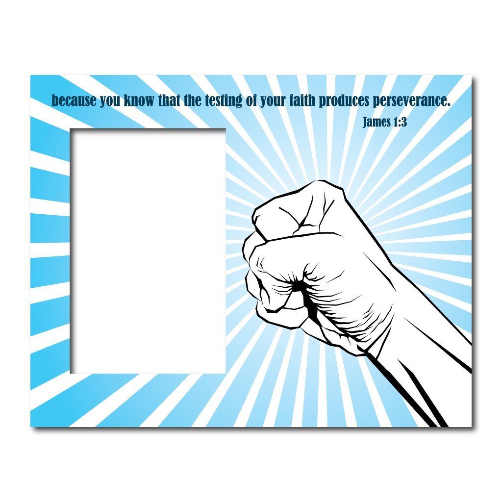 James 1:3 Decorative Picture Frame - Holds 4x6 Photo