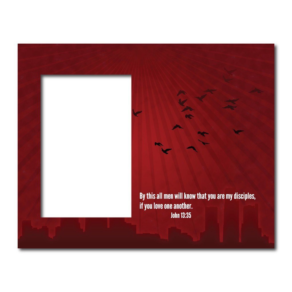John 13:35 Decorative Picture Frame - Holds 4x6 Photo