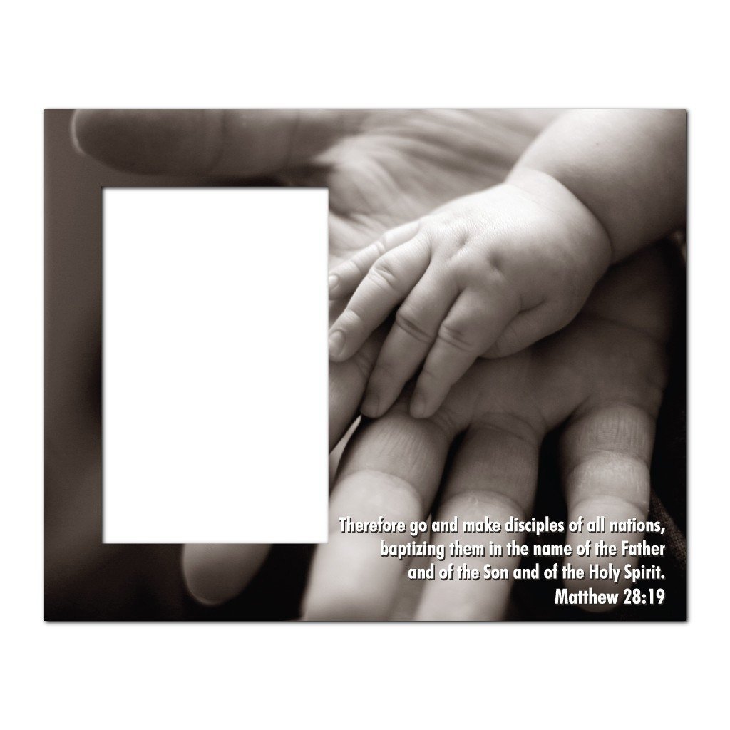 Matthew 28:19 Decorative Picture Frame - Holds 4x6 Photo