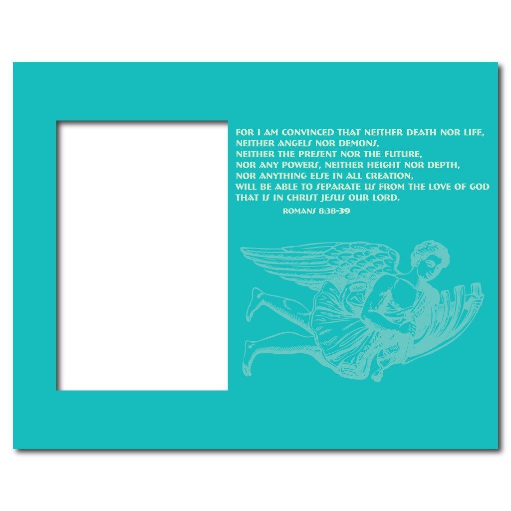 Romans 8:38-39 Decorative Picture Frame - Holds 4x6 Photo