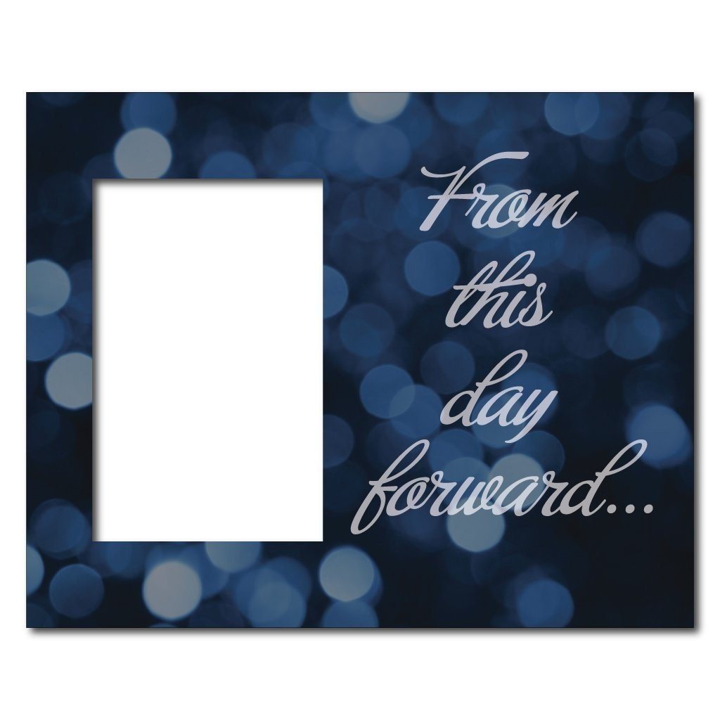Wedding Themed Picture Frame - Holds 4x6 Photo - "From This Day