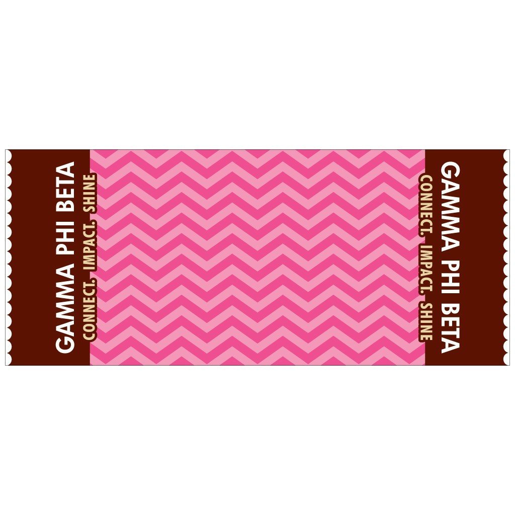 Pink Chevron Gamma Phi Beta 15oz Coffee Mug