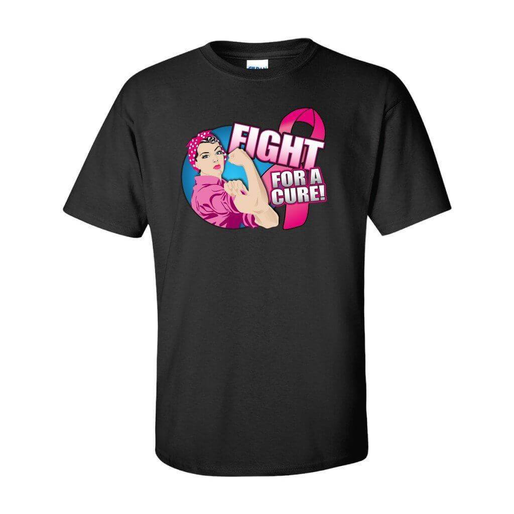 Fight for a Cure Breast Cancer Awareness T-Shirt - FREE SHIPPING