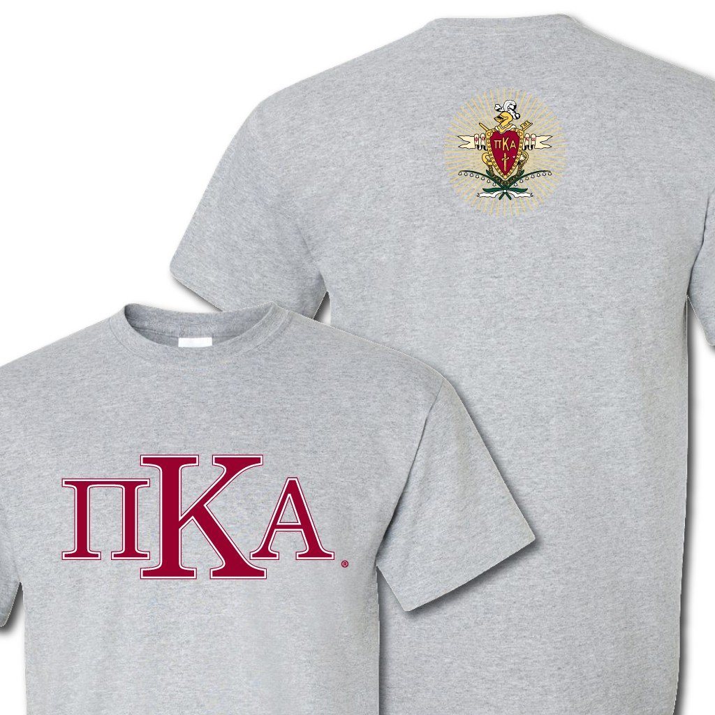 Pi Kappa Alpha Greek Letters Standard T-Shirt - FREE SHIPPING
