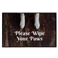 Please Wipe Your Paws Dog Doormat, 24x36 Inches, Tufted Loop Top, Durgan Rubber Backing, Black Band Edge
