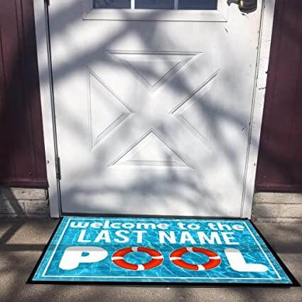 welcome to our pool doormat