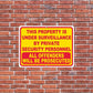 Property Under Surveillance by Security Sign or Sticker
