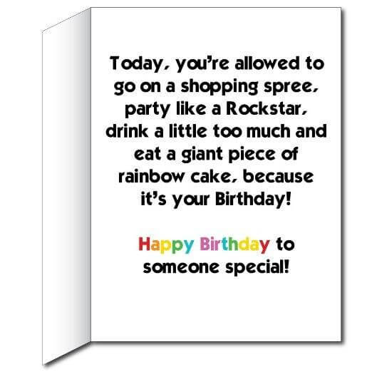 3' Stock Design Giant Birthday Card with Envelope - Slice of Rainbow Birthday