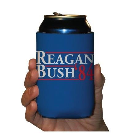 Reagan and Bush '84 Can Cooler - set of 6 - FREE SHIPPING