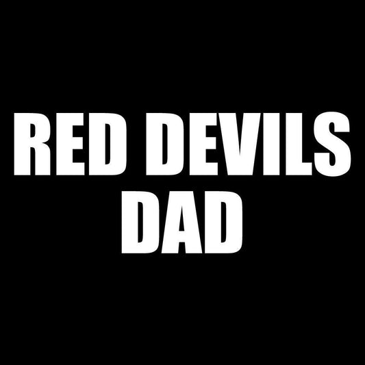 Red Devils Dad Black Folding Camping Chair