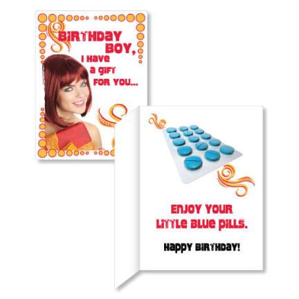 3' Stock Design Giant Birthday Card w/Envelope - Red head with Gift