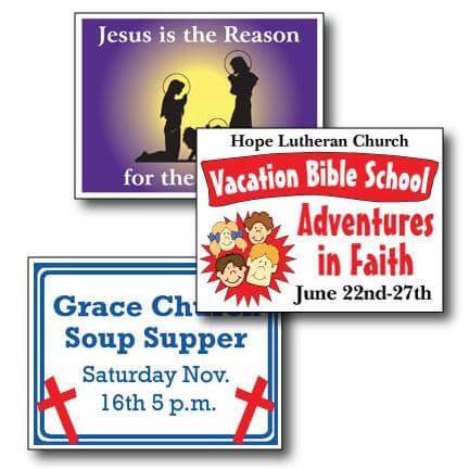 18"x24" Church Yard Signs - Corrugated Plastic