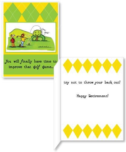 18"x24" Retirement Golf Card (Stock Design)