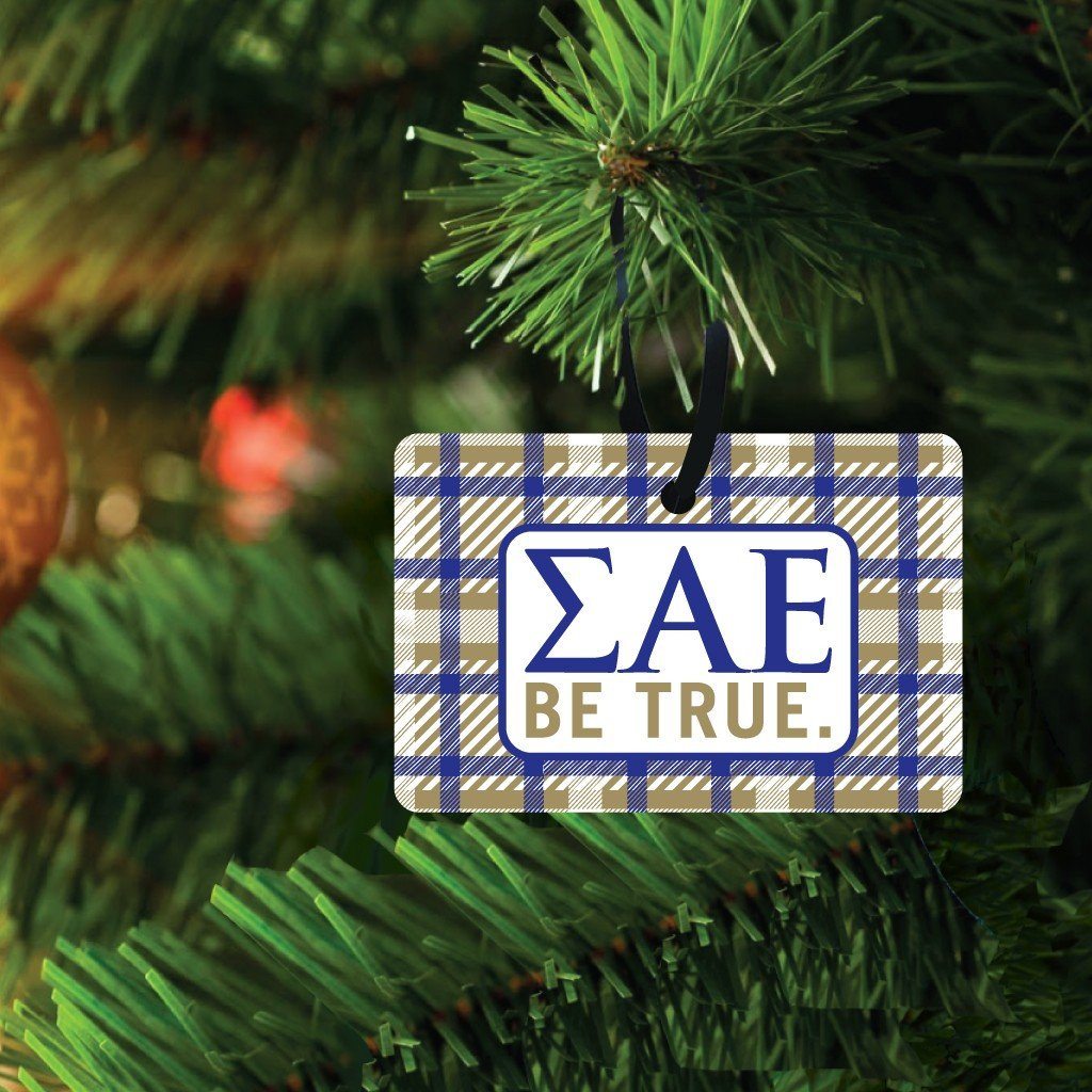 Sigma Alpha Epsilon Ornament - Set of 3 Shapes - FREE SHIPPING