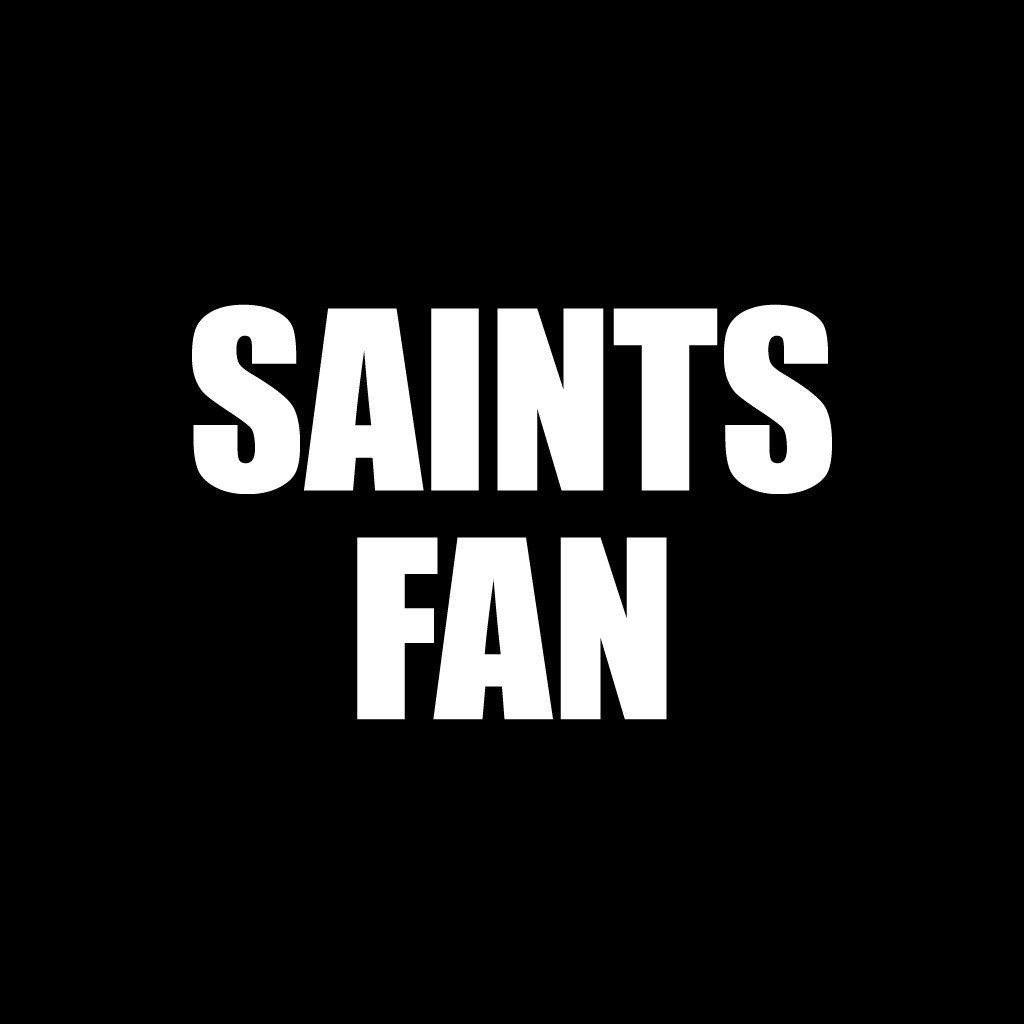 Saints Fan Black Folding Camping Chair with Carry Bag