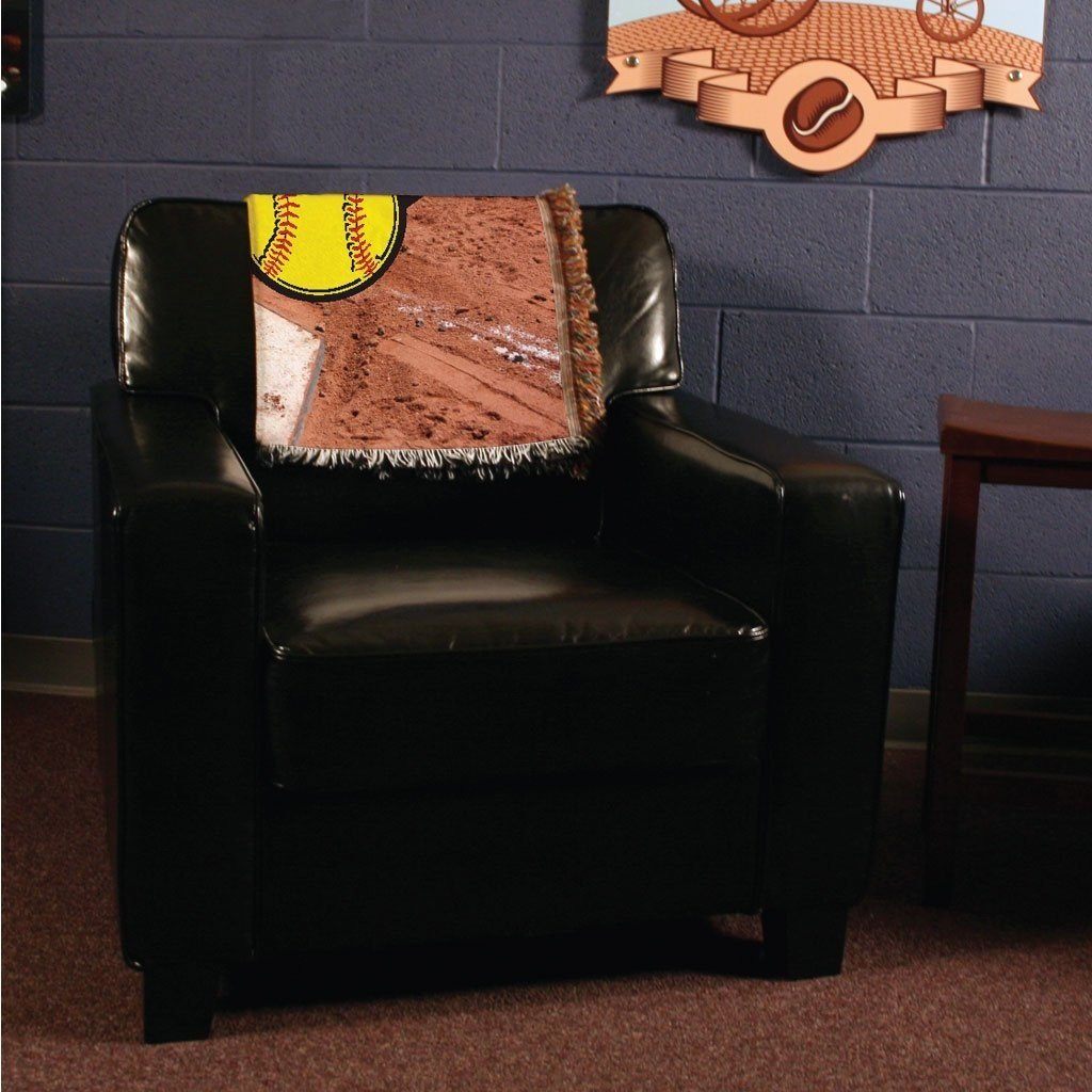 Softball Dad Woven Blanket