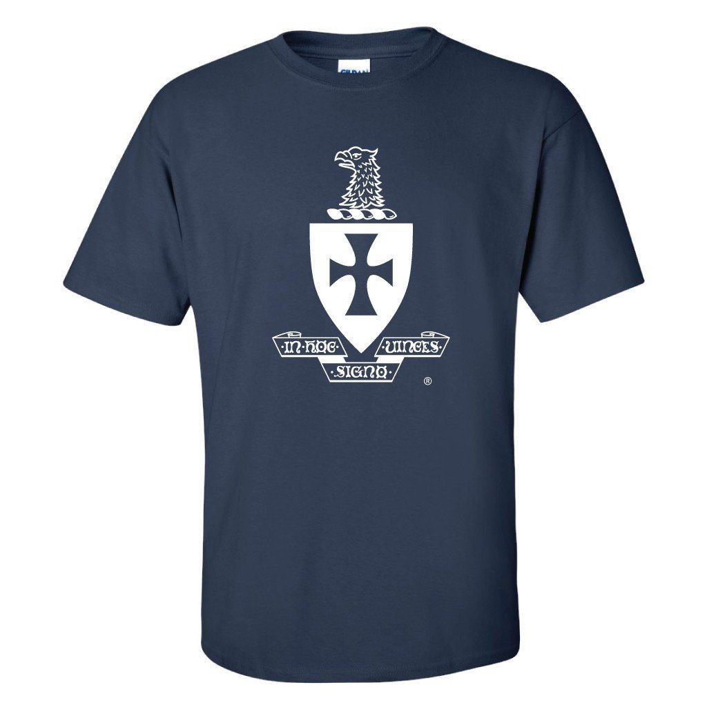 Sigma Chi Standard T-Shirt - White Crest Design - FREE SHIPPING