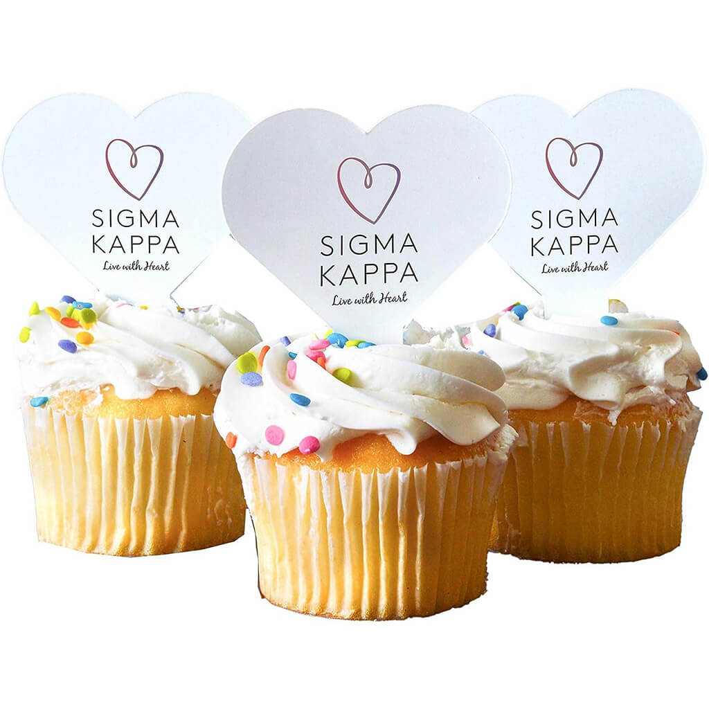 Sigma Kappa Cupcake Toppers - Officially Licensed