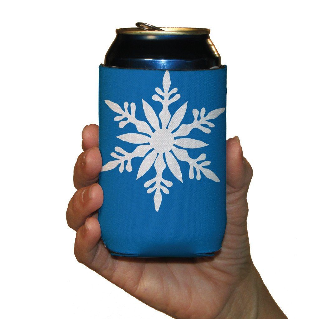Winter Snowflakes Themed Can Cooler Set - 6 Designs - Set of 6 - FREE SHIPPING