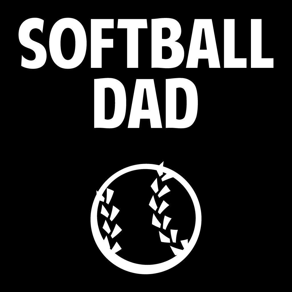 Softball Dad Black Folding Camping Chair with Carry Bag