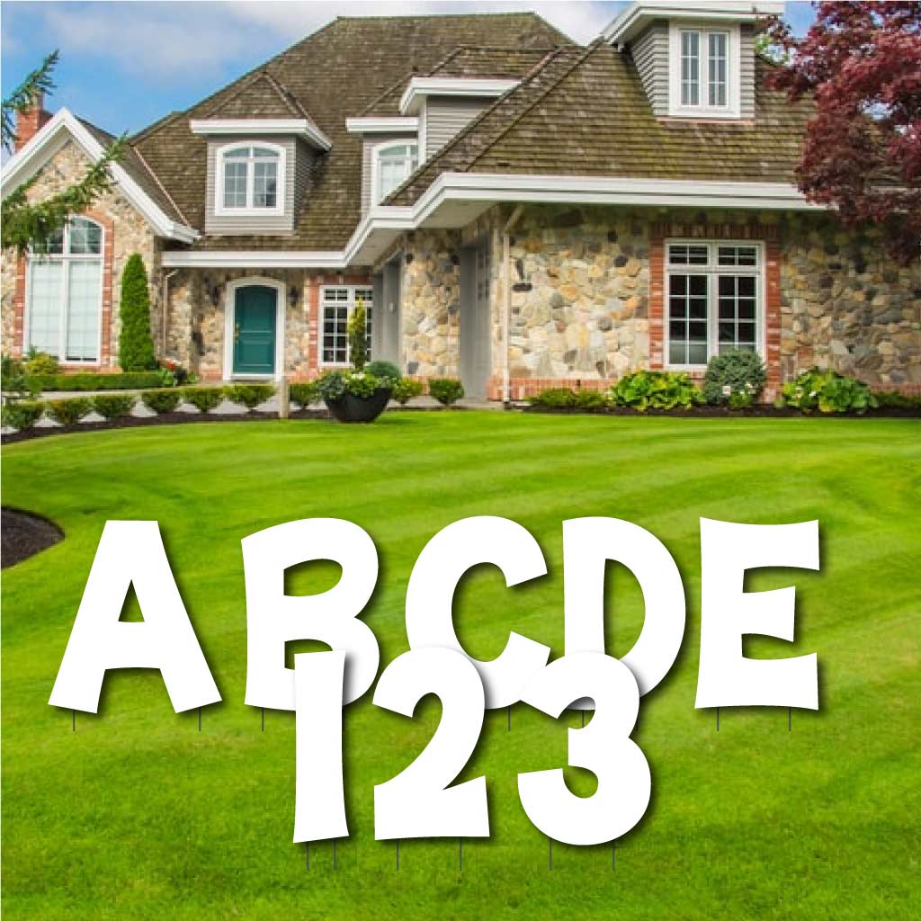 Solid Color 18" KG The Last Time Alphabet & Number Yard Letters Set - 36 pcs