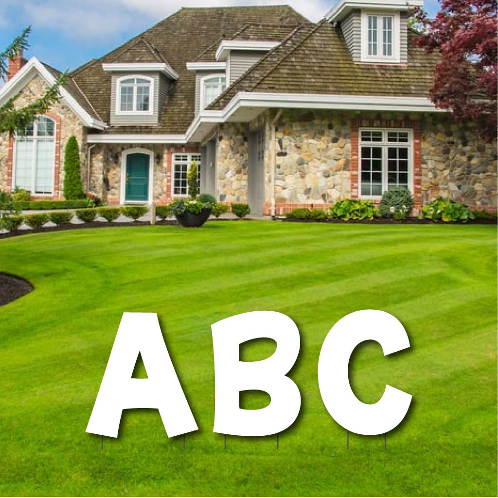 Solid Color 24" KG The Last Time Alphabet Yard Letter Set - 26 pcs