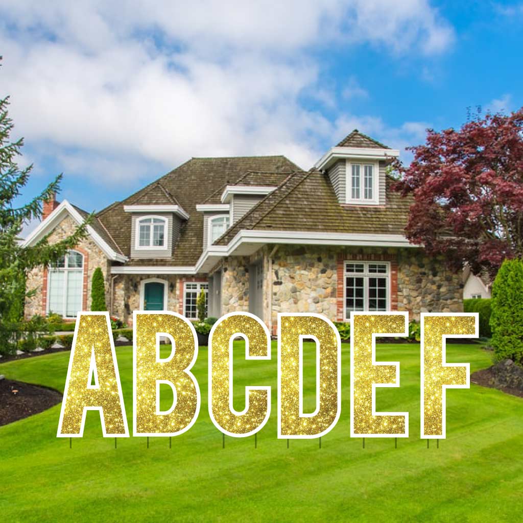 Sparkle 24" Bebas Alphabet Yard Decoration Set - 26 pc set