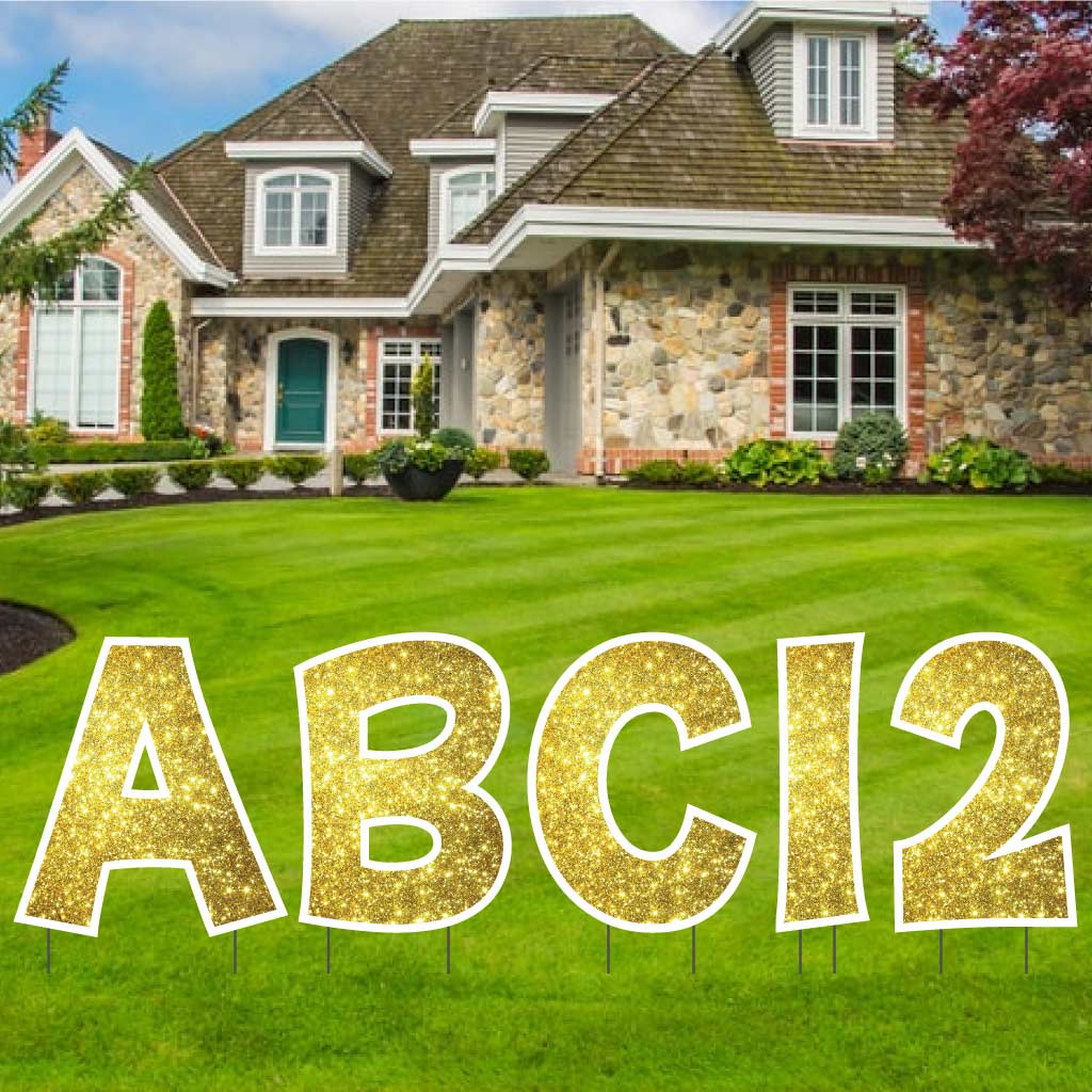 Sparkle 24" KG The Last Time Alphabet & Number Yard Decoration Set - 36 pc set