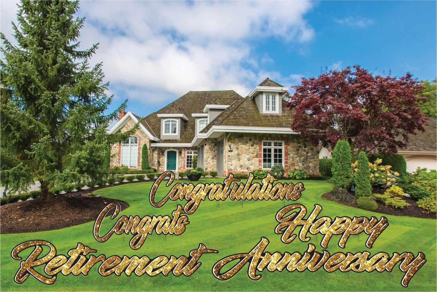 Sparkle Celebration EZ Yard Cards