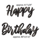 Sparkle Cursive Happy Birthday Quick Set Yard Card 5 pc set