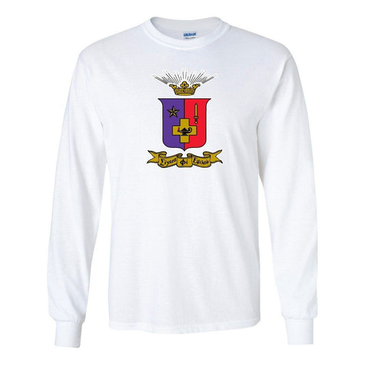 Sigma Phi Epsilon Long Sleeve T-shirt Coat of Arms - FREE SHIPPING