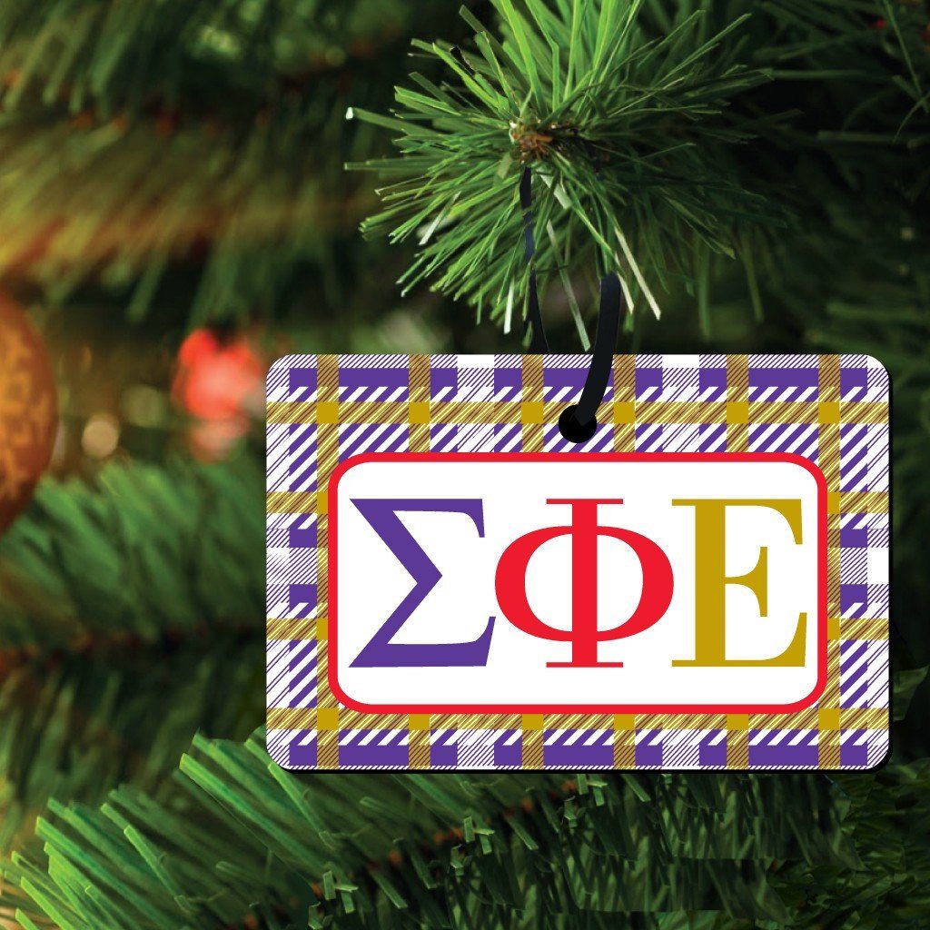 Sigma Phi Epsilon Ornament - Set of 3 Shapes - FREE SHIPPING