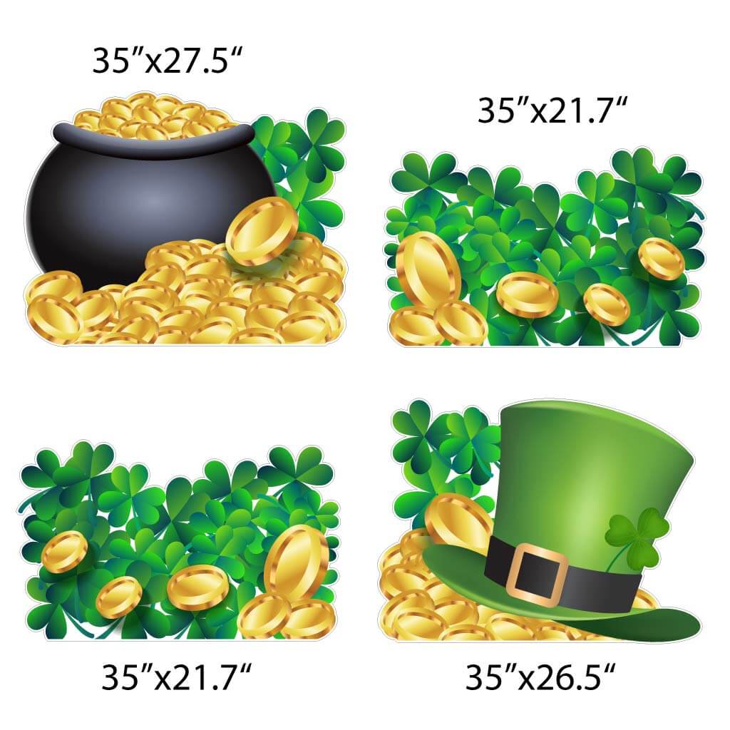 St. Patrick's Day EZ Fillers 4 pc Yard Card Set (20121)