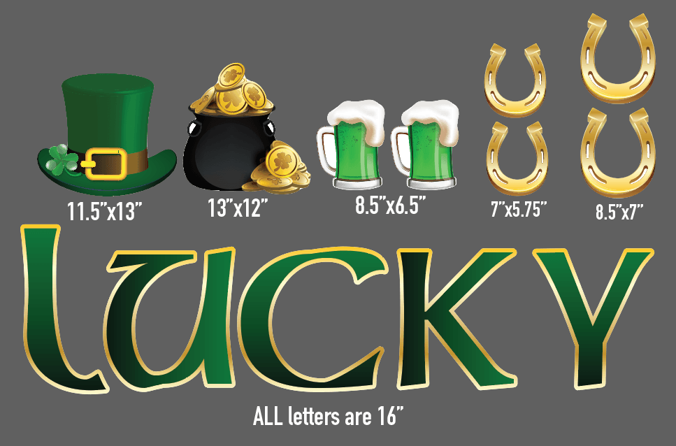 St. Patrick's Feeling Lucky Garage Magnets (20087)